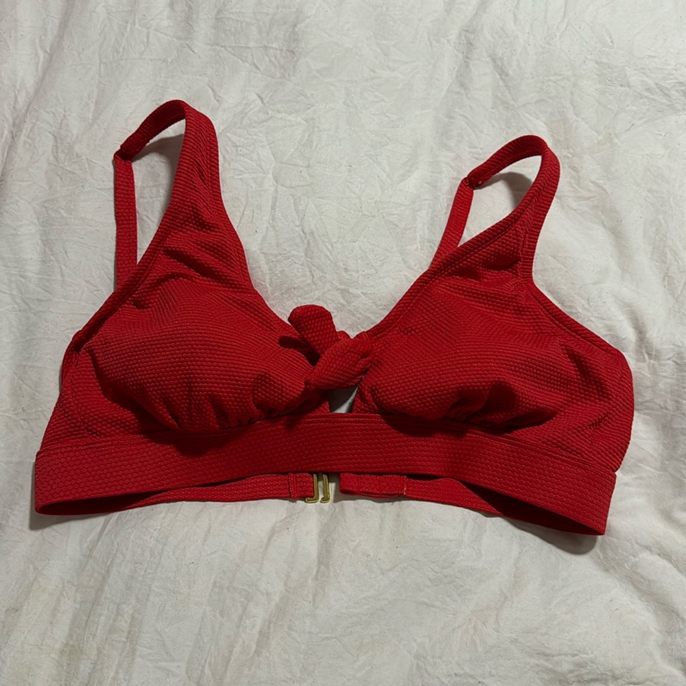 Red bikini top